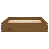 Dog bed Honey brown 61.5x49x9 cm Solid pine wood