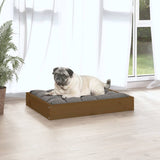 Dog bed Honey brown 61.5x49x9 cm Solid pine wood