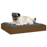 Dog bed Honey brown 61.5x49x9 cm Solid pine wood