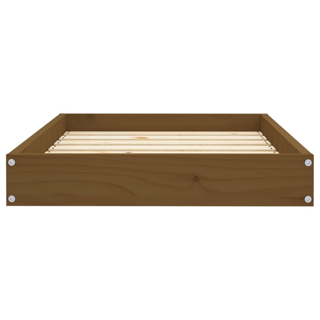 Dog bed Honey brown 71.5x54x9 cm Solid pine wood