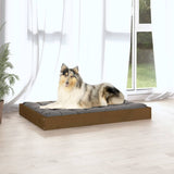 Dog bed Honey brown 91.5x64x9 cm Solid pine wood