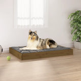 Dog bed Honey brown 91.5x64x9 cm Solid pine wood