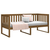 Lit de jour sans matelas marron miel 90x190 cm bois pin massif