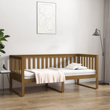 Lit de jour sans matelas marron miel 90x190 cm bois pin massif