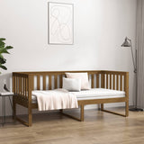 Lit de jour sans matelas marron miel 100x200 cm bois pin massif