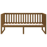 Day bed without mattress honey brown 100x200 cm solid pine wood