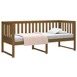 Lit de jour sans matelas marron miel 75x190 cm bois pin massif