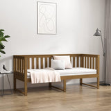 Honey brown day bed without mattress 75x190 cm solid pine wood