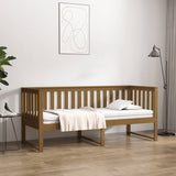 Honey brown day bed without mattress 75x190 cm solid pine wood