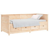 Day bed without mattress 100x200 cm solid pine wood