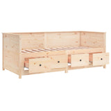 Day bed without mattress 80x200 cm solid pine wood