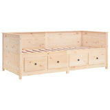 Day bed without mattress 80x200 cm solid pine wood