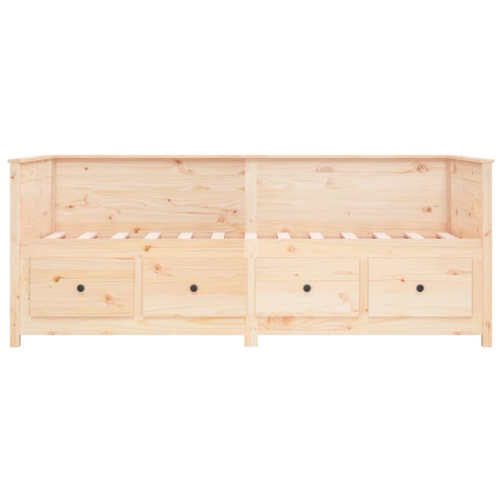 Day bed without mattress 80x200 cm solid pine wood