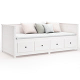 Day bed without mattress white 90x190 cm solid pine wood