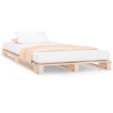 Pallet bed 100x200 cm solid pine wood