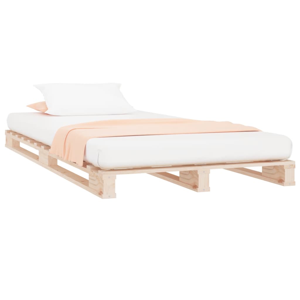 Pallet bed 100x200 cm solid pine wood