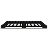 Pallet bed without mattress black 120x200 cm solid wood