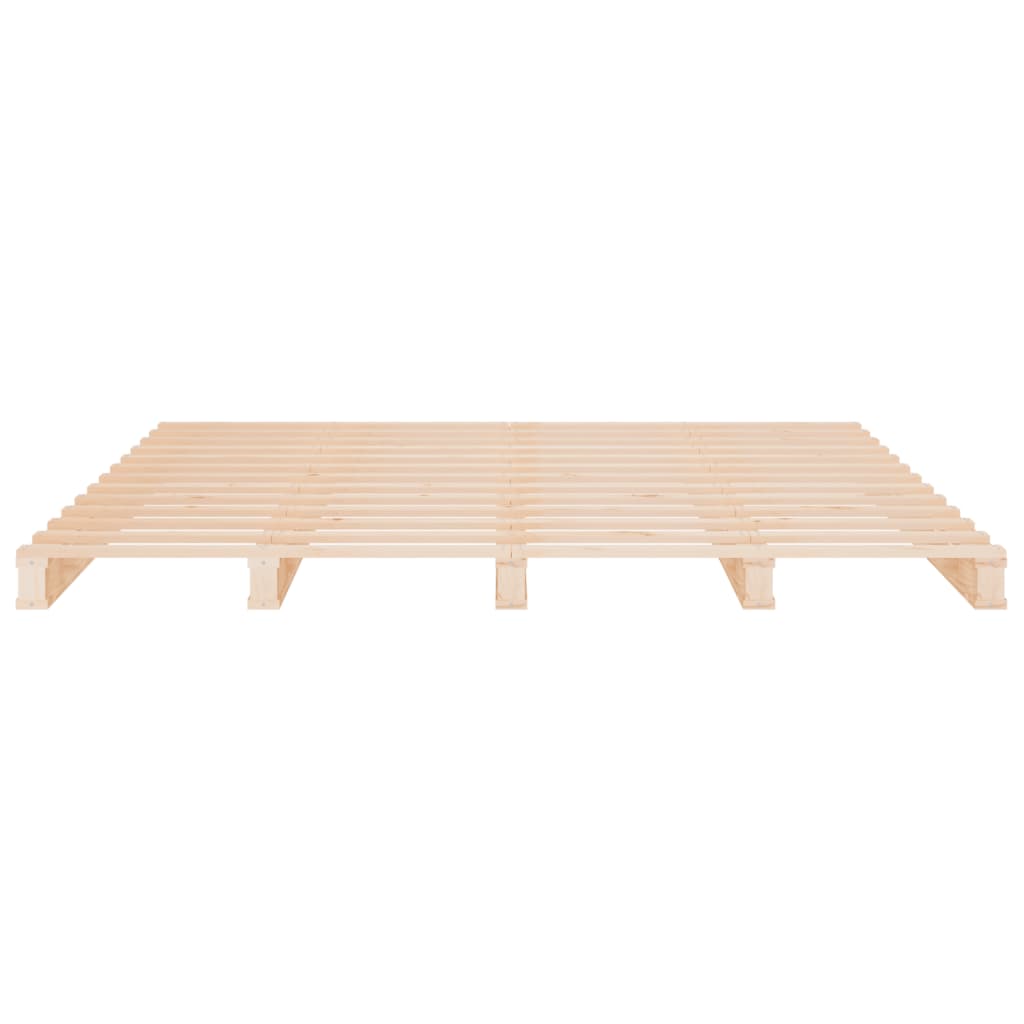 Pallet bed 140x200 cm solid pine wood