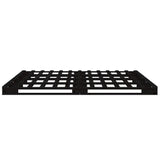 Pallet bed without mattress black 140x190 cm solid wood