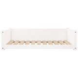 Dog bed White 95.5x65.5x28 cm Solid pine wood