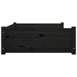 Lit pour chien Noir 95,5x65,5x28 cm Bois de pin solide