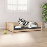 Hundebett 105,5x75,5x28 cm Massives Kiefernholz