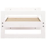 Dog bed White 55.5x45.5x28 cm Solid pine wood