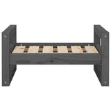 Dog bed Grey 55.5x45.5x28 cm Solid pine wood