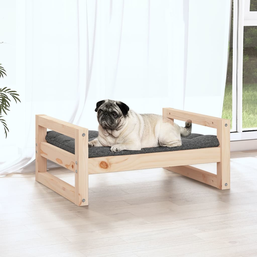 Hundebett 65,5x50,5x28 cm Massives Kiefernholz