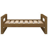 Dog bed Honey brown 75.5x55.5x28 cm Solid pine wood