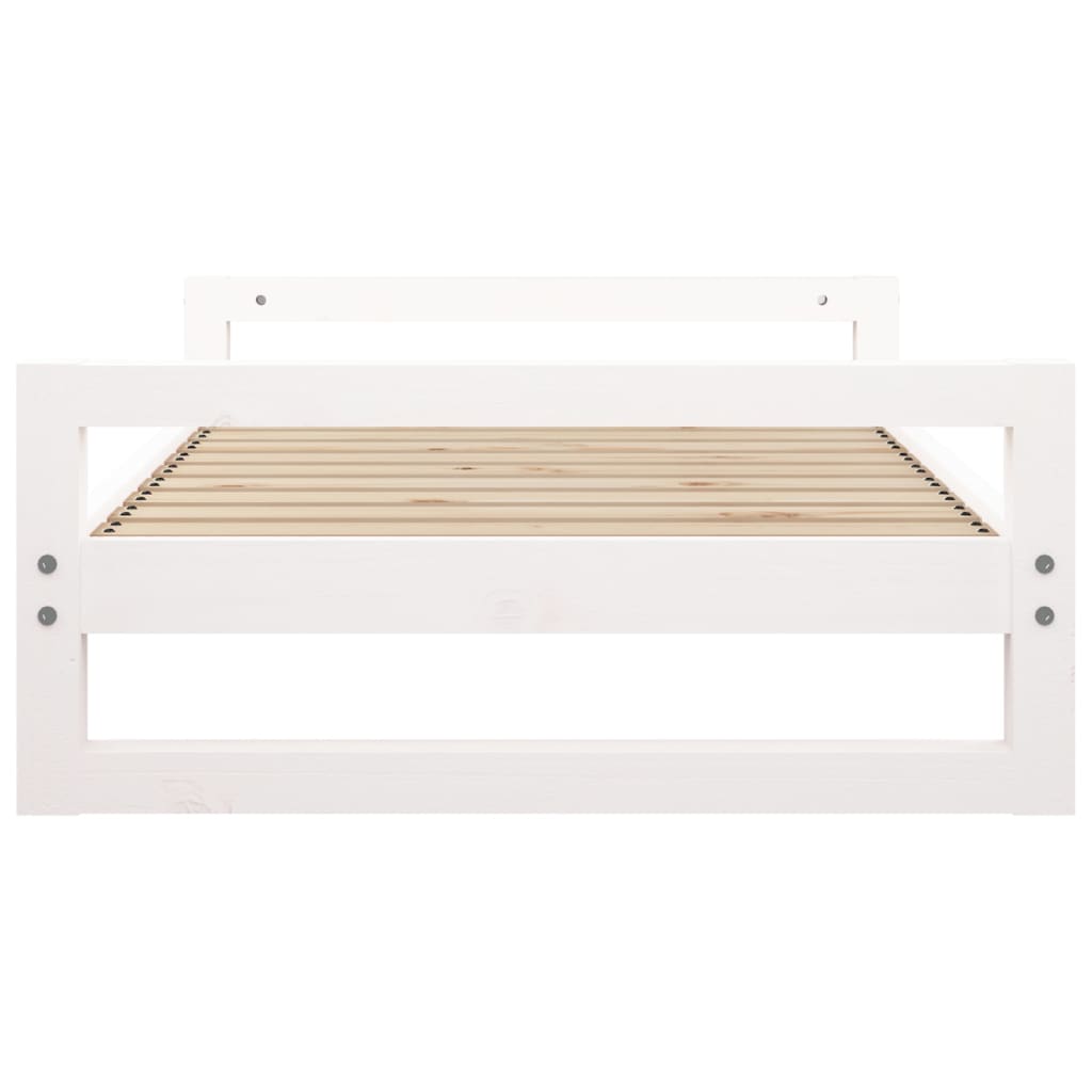 Dog bed White 95.5x65.5x28 cm Solid pine wood