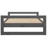 Dog bed Grey 95.5x65.5x28 cm Solid pine wood