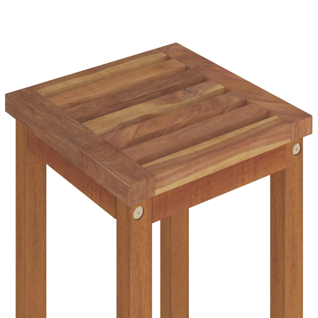 Tabourets de bar lot de 4 bois massif d'acacia