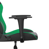 Chaise de jeu de massage Noir et vert Similicuir