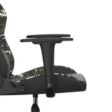 Chaise de jeu de massage Noir et camouflage Similicuir