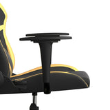 Chaise de jeu de massage Noir et doré Similicuir