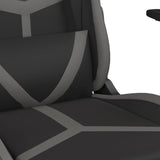 Chaise de jeu de massage Noir et gris Similicuir