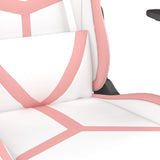 Chaise de jeu de massage Blanc et rose Similicuir