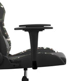 Chaise de jeu de massage Noir et camouflage Similicuir