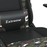 Chaise de jeu de massage Noir et camouflage Similicuir