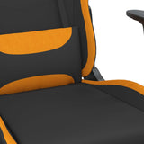 Chaise de jeu de massage Noir et orange Tissu