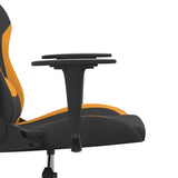 Chaise de jeu de massage Noir et orange Tissu