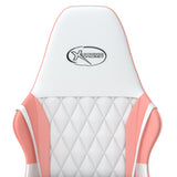 Chaise de jeu de massage Blanc et rose Similicuir