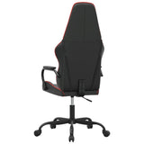 Chaise de jeu de massage rouge et noir similicuir