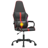 Chaise de jeu de massage rouge et noir similicuir