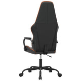 Chaise de jeu de massage orange et noir similicuir