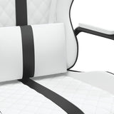 Chaise de jeu de massage Noir et blanc Similicuir