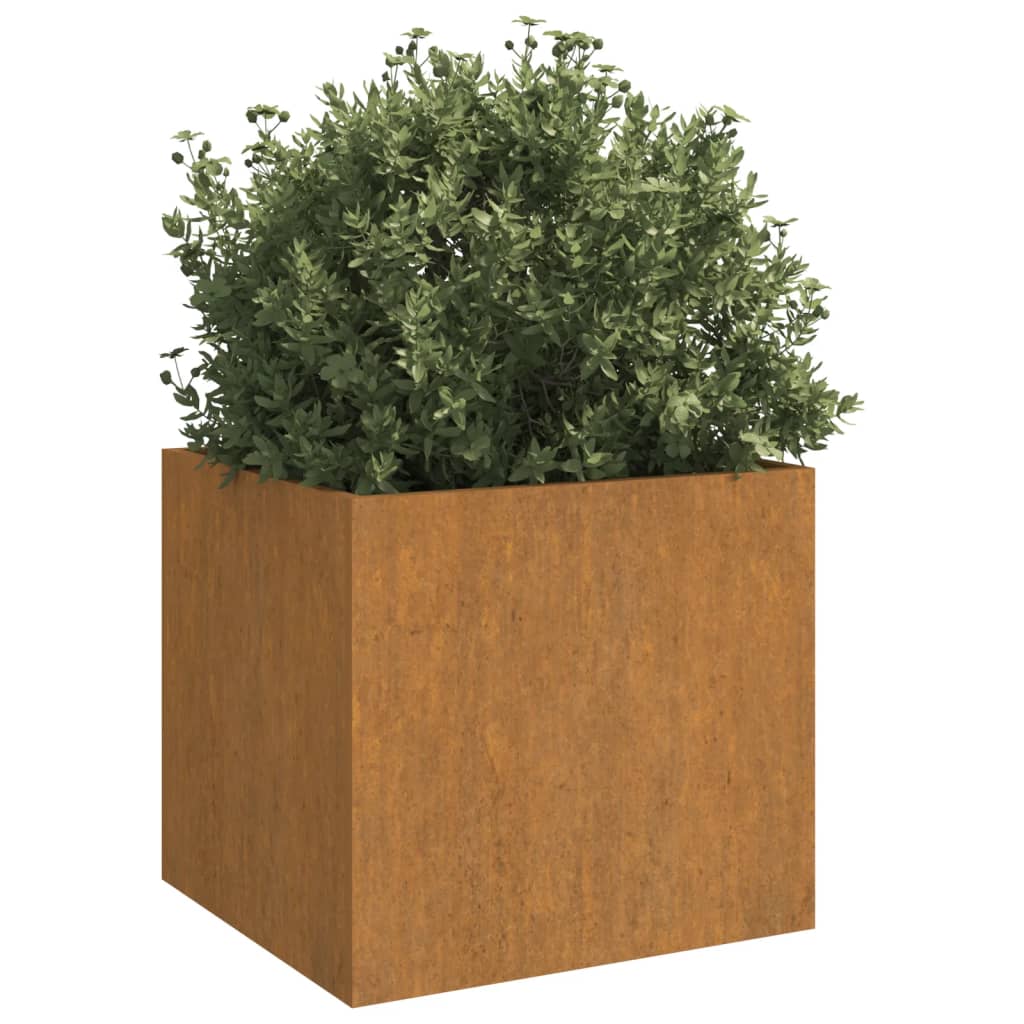 Jardinières 2 pcs 42x40x39 cm acier corten