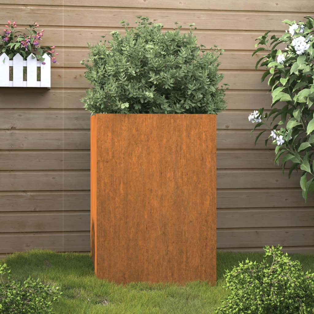 Planter 52x48x75 cm corten steel