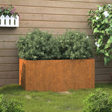 Jardinière 62x30x29 cm acier corten